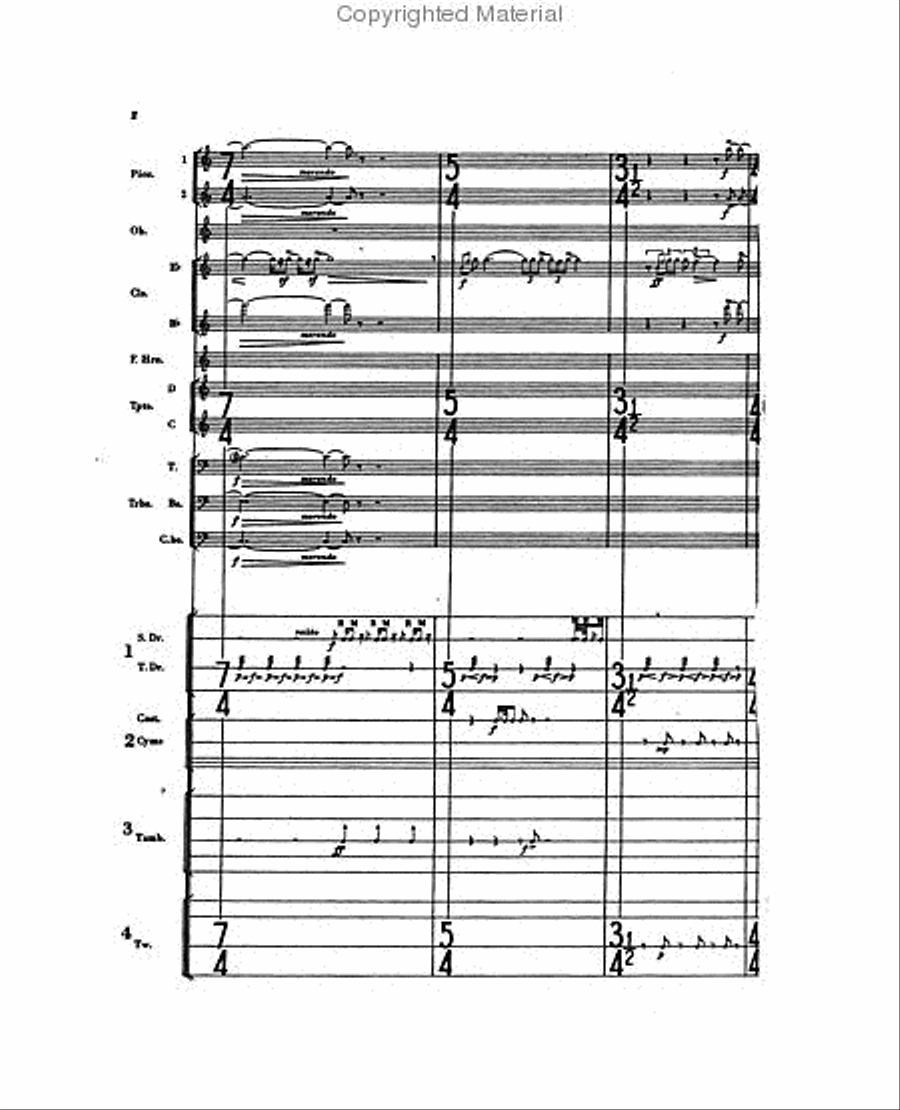 Intégrales Percussion Ensemble scores gallery preview page 3