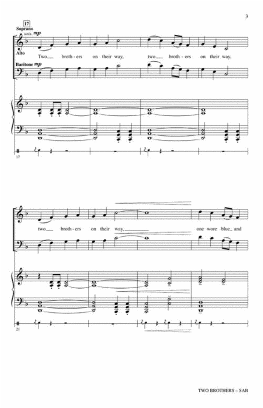 Two Brothers 3-Part scores gallery preview page 4