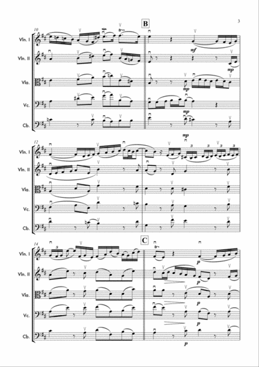 Sinfonia, Arioso from Cantata BWV 156 String Orchestra scores gallery preview page 4