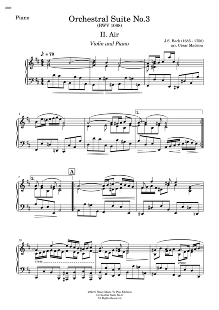 Air on G String - Violin and Piano (Individual Parts) image number null
