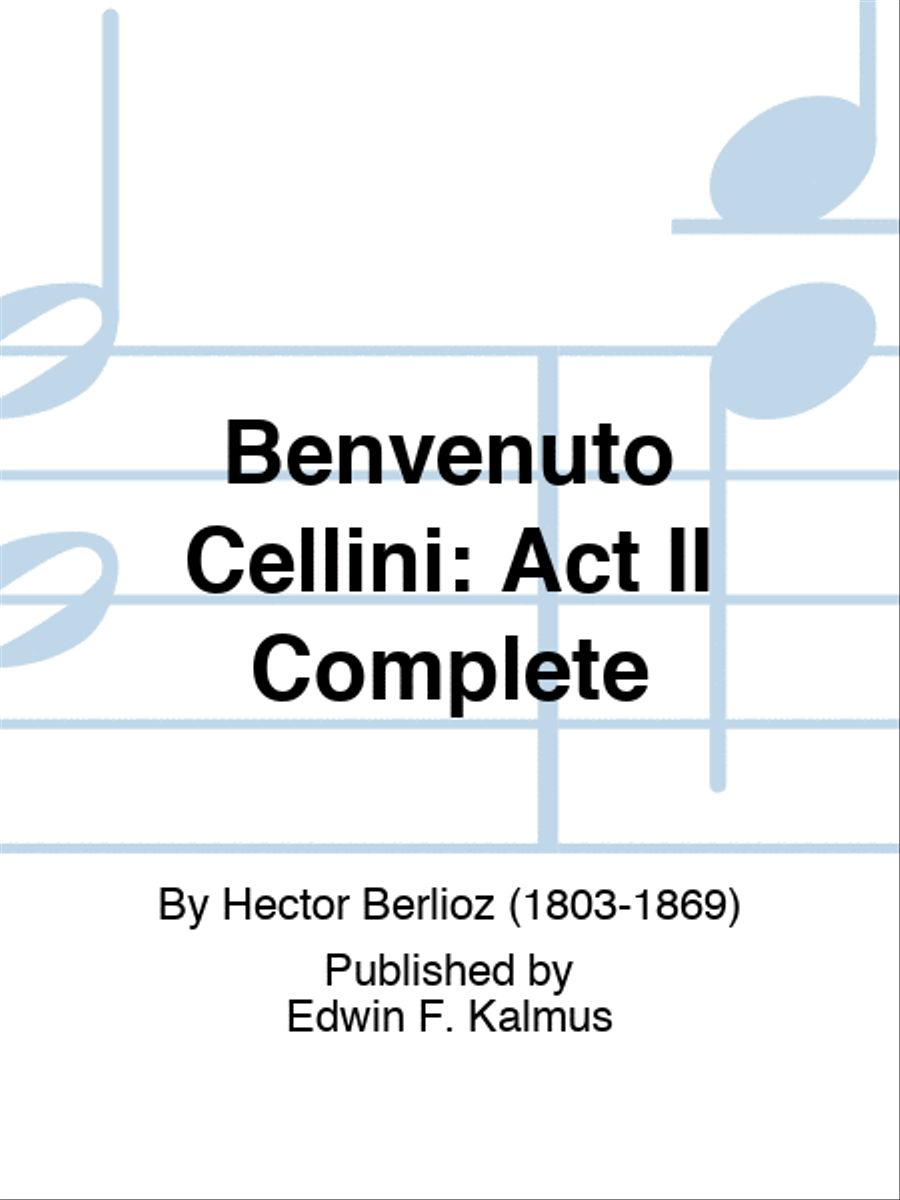 BENVENUTO CELLINI: Act II Complete Guitar scores gallery preview page 1