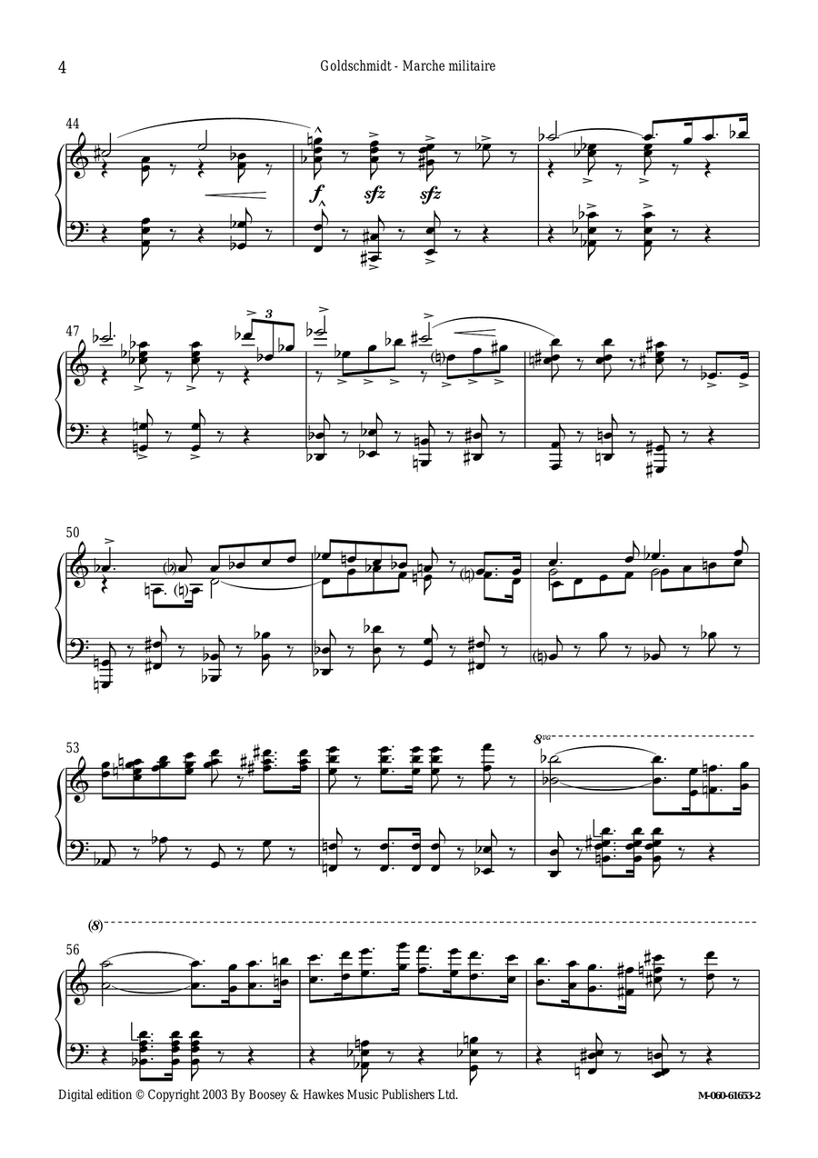 Marche Militaire, Op. 20 Marche Militaire, Op. 20 Piano Solo scores gallery preview page 4