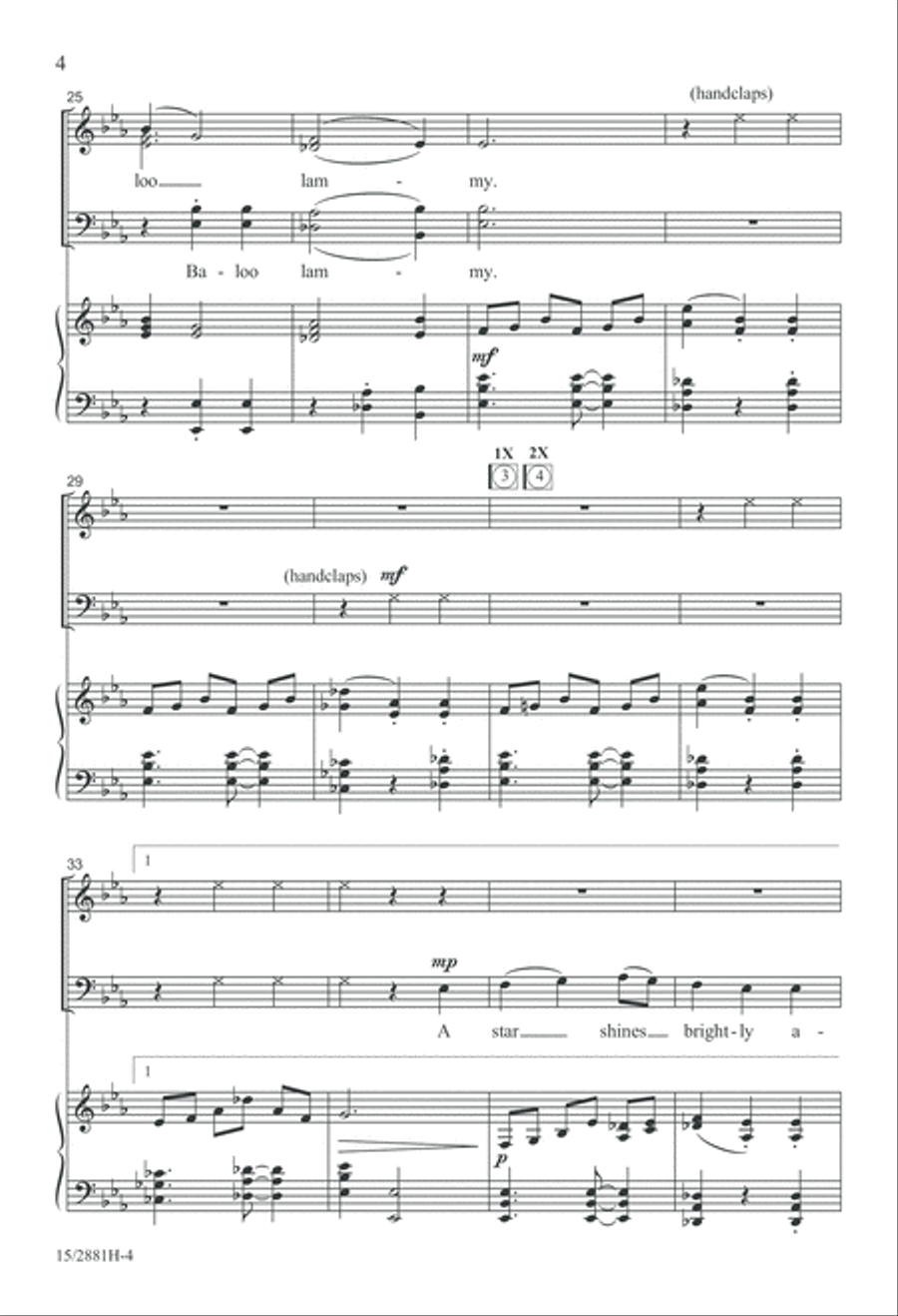 Baloo Lammy 4-Part scores gallery preview page 5