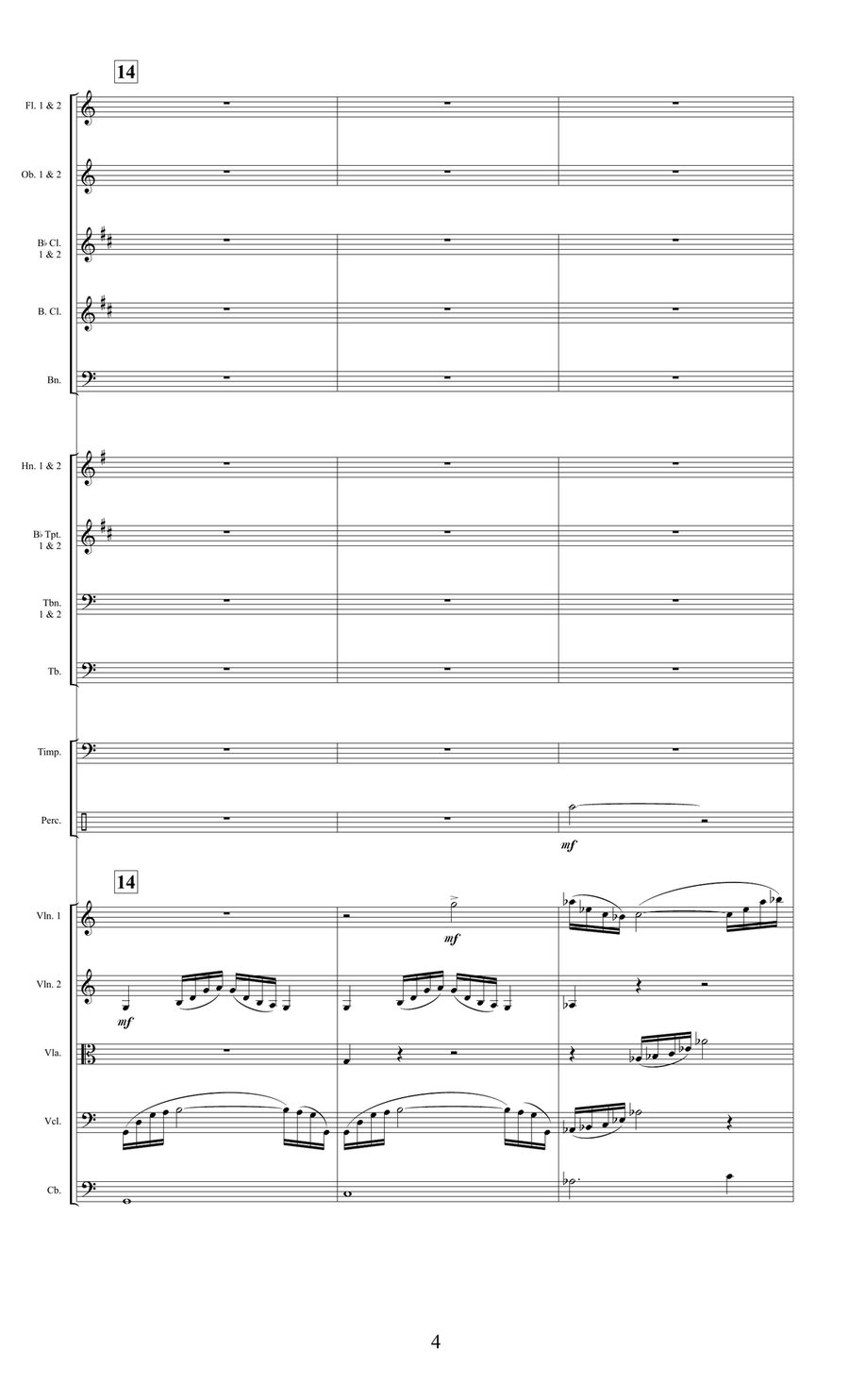 Texas Symphony, Movement I. Galveston, A Pirate Story Concert Band scores gallery preview page 6