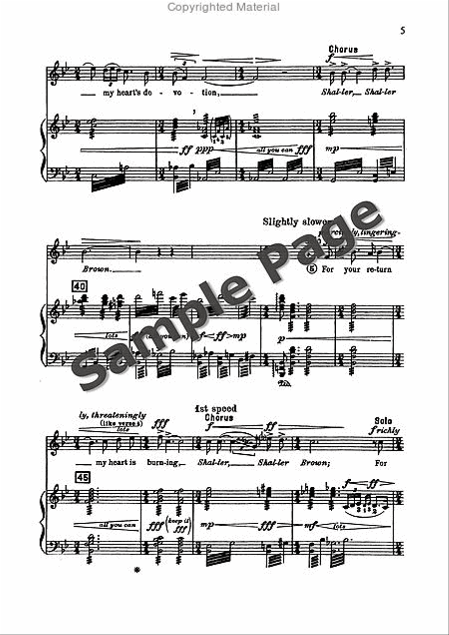 Shallow Brown Shallow Brown Men's Choir scores gallery preview page 6