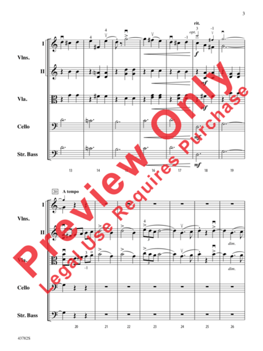 Waltzer Waltzer String Orchestra scores gallery preview page 4
