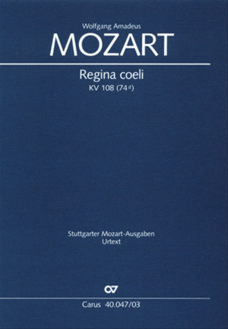 Regina coeli in C major 4-Part scores gallery preview page 1