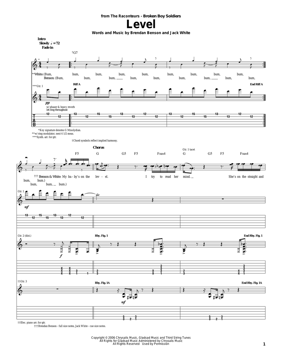 Level Acoustic Guitar scores gallery preview page 1