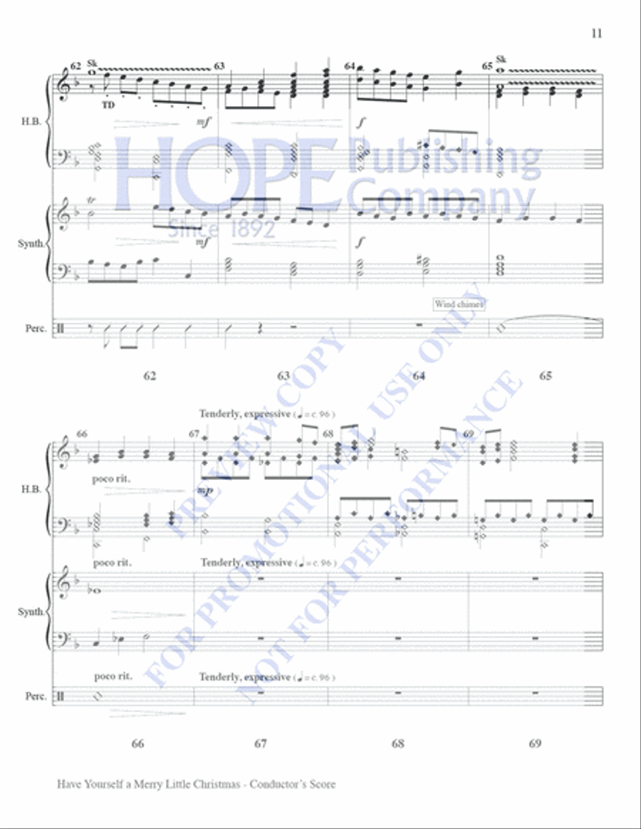 Have Yourself A Merry Little Christmas Set of Parts scores gallery preview page 11