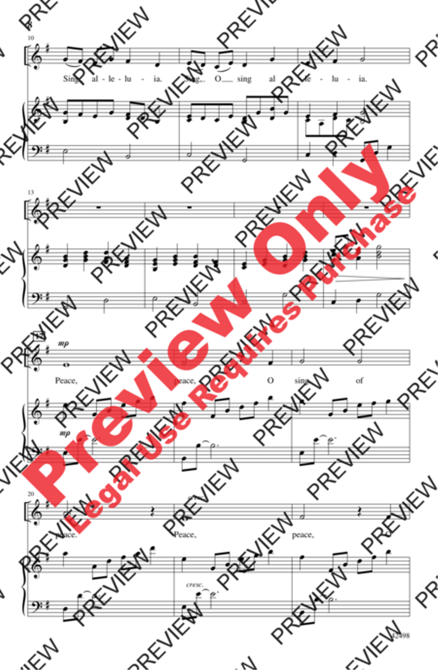Two Simple Songs for Children 2-Part scores gallery preview page 8