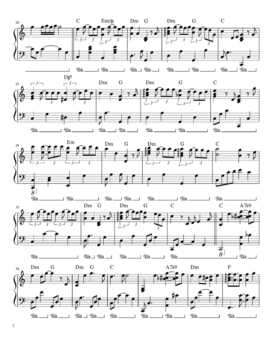 Amor Eterno Piano Solo scores gallery preview page 2