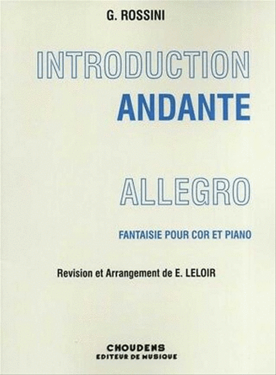 Introduction, Andante et Allegro Horn scores gallery preview page 1