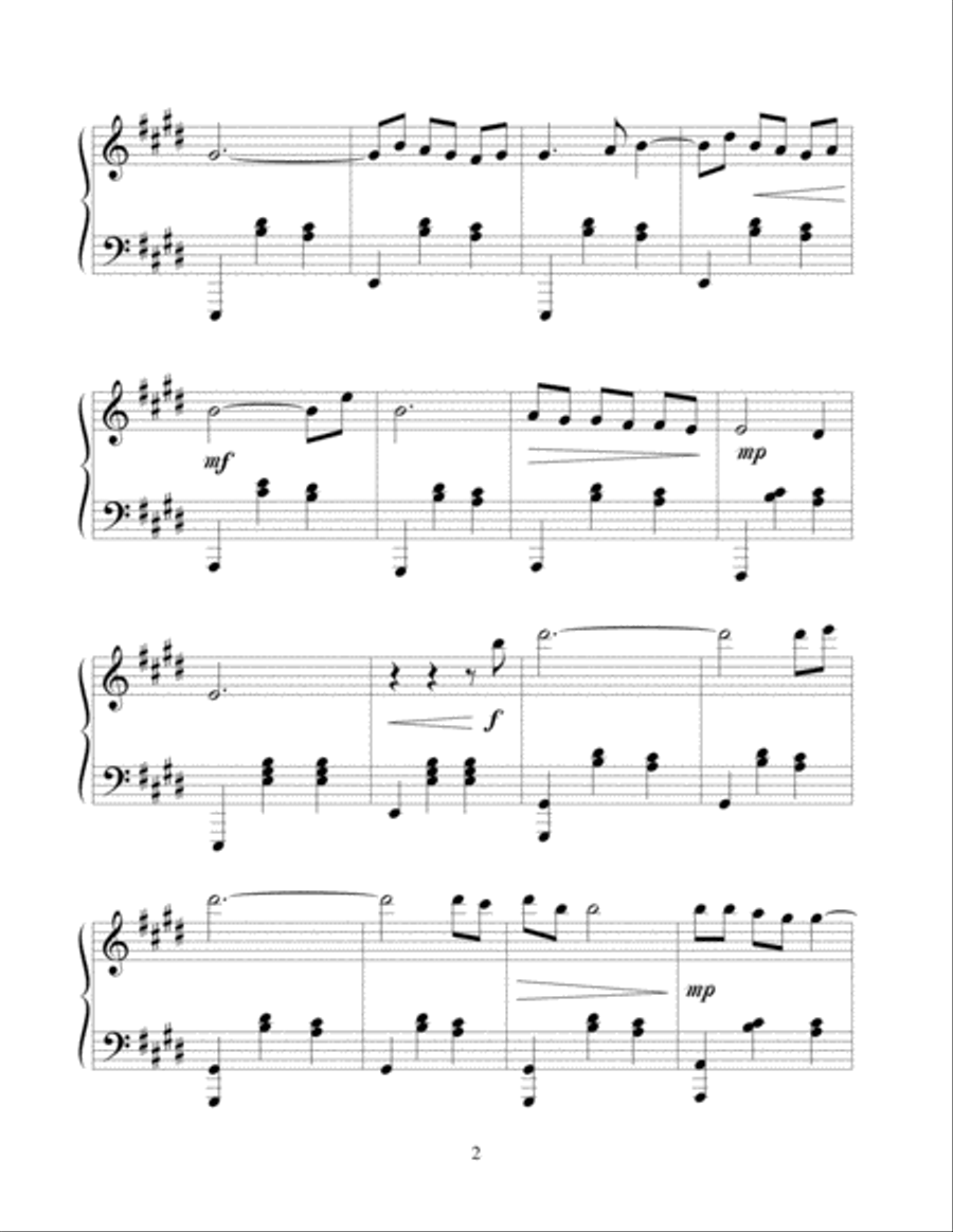 Danuabe Stroll Piano Solo scores gallery preview page 2