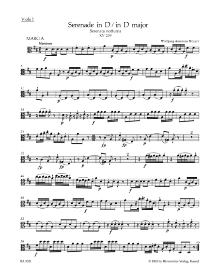 Serenade in D major for Orchestra