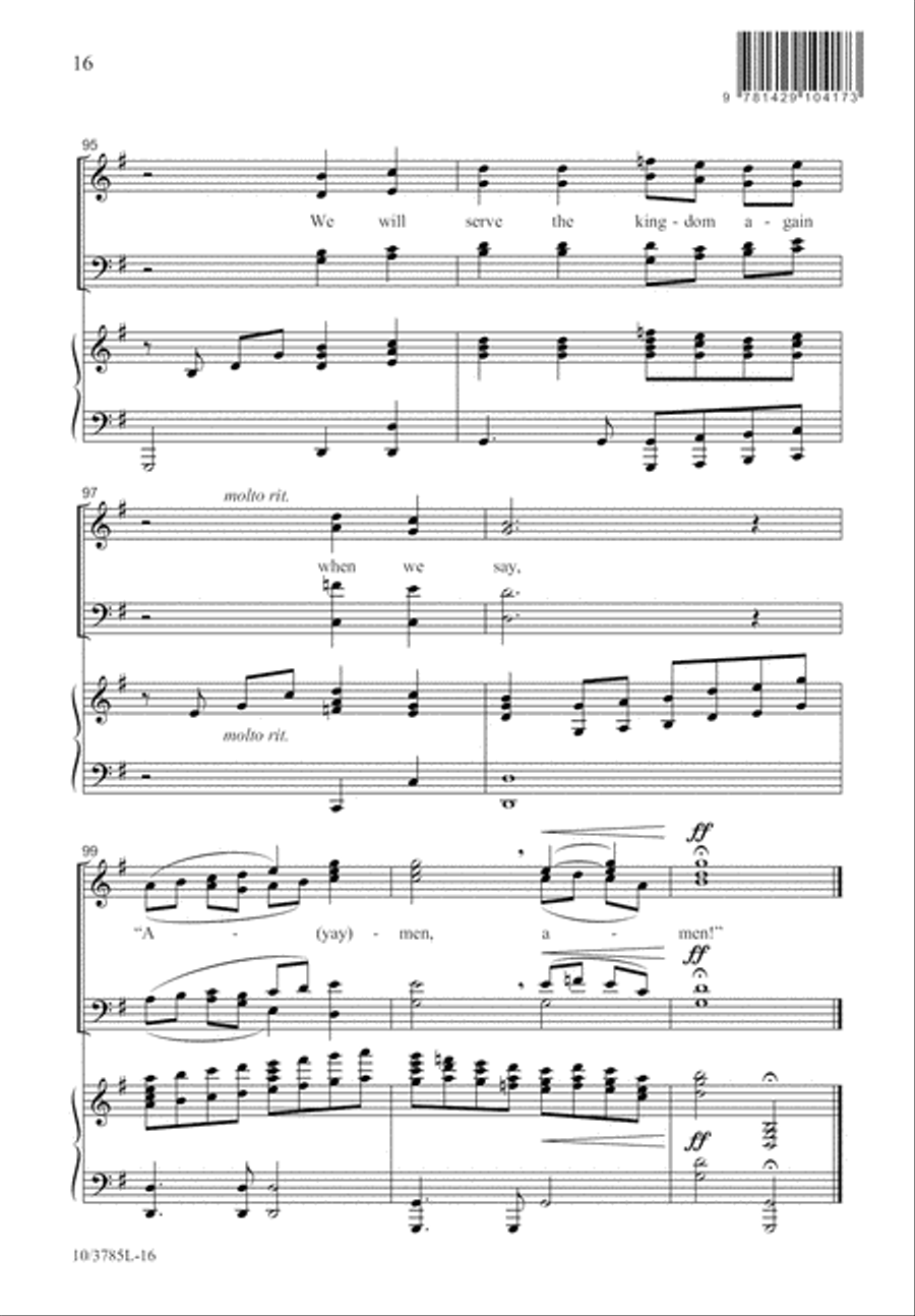 Amen Is Where We Begin 4-Part scores gallery preview page 17