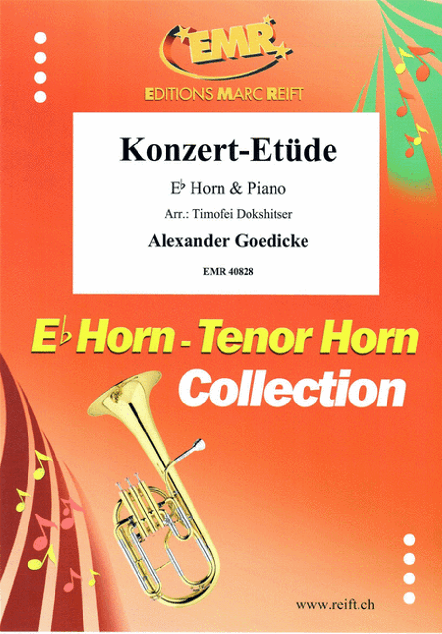 Konzert-Etude Horn scores gallery preview page 1