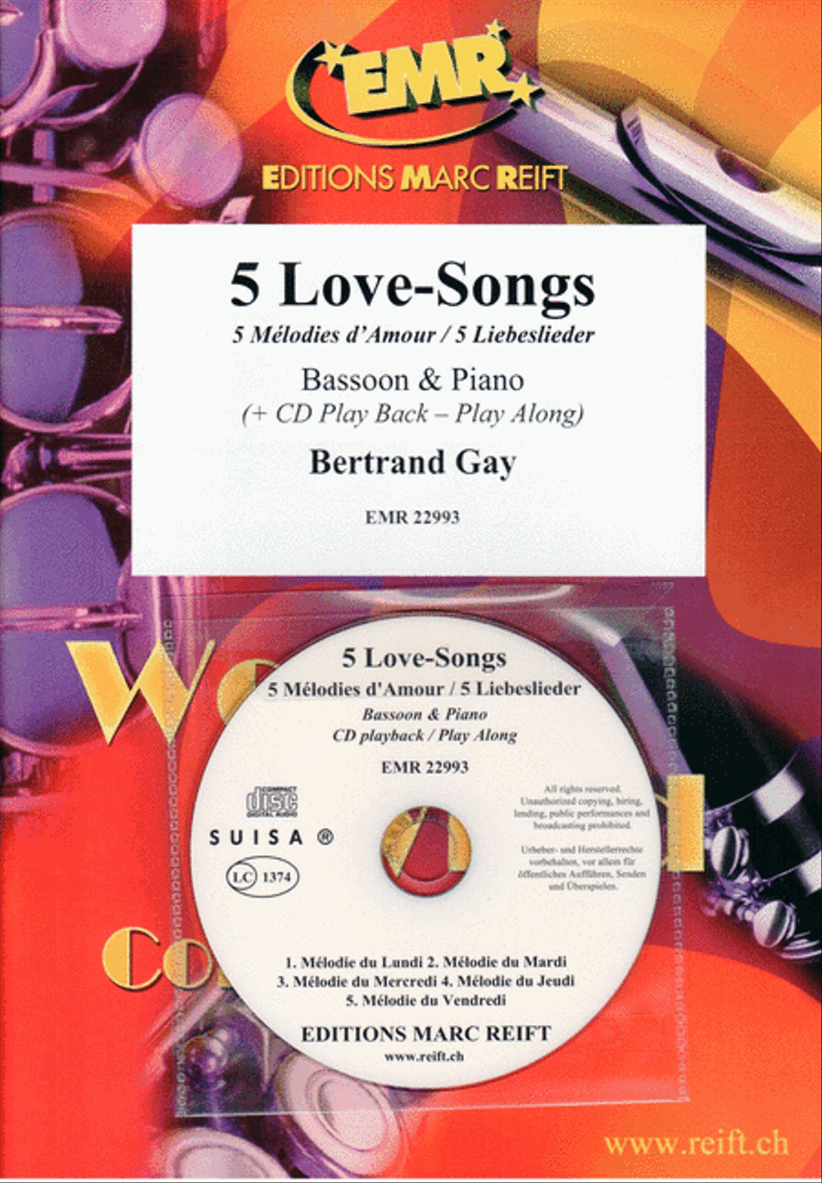 5 Love-Songs 5 Love-Songs Bassoon Solo scores gallery preview page 1