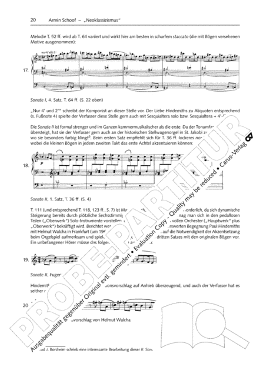 Orgelschule zur historischen Auffuhrungspraxis Organ Solo scores gallery preview page 21