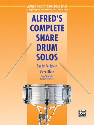 Book cover for Alfred's Complete Snare Drum Solos