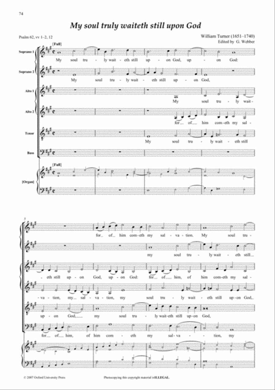 The Restoration Anthem Volume 2 1688-1714 Divisi scores gallery preview page 9