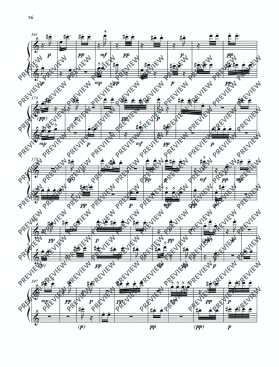 Posuo Pishon Piano Solo scores gallery preview page 17
