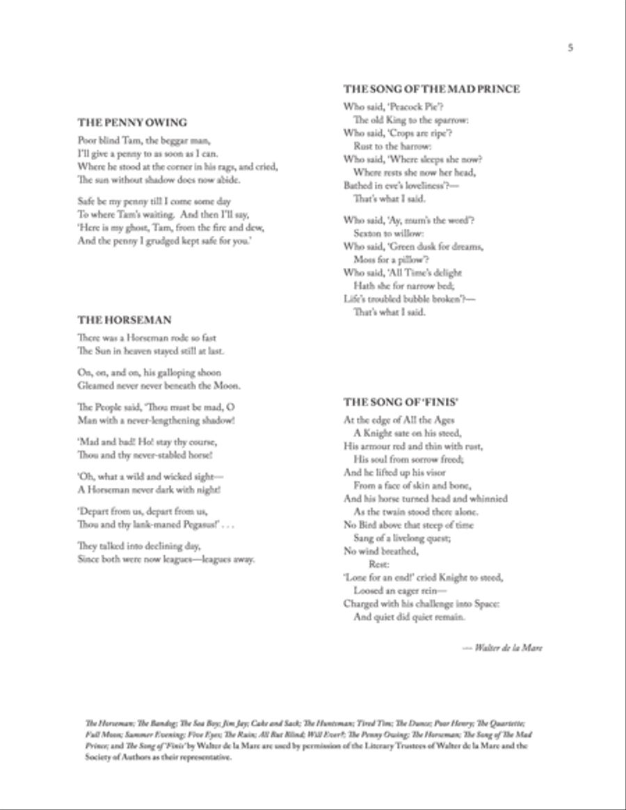 Peacock Pie Tenor Voice scores gallery preview page 5