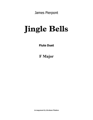 Book cover for Jingle Bells Flute Duet-Score and Parts