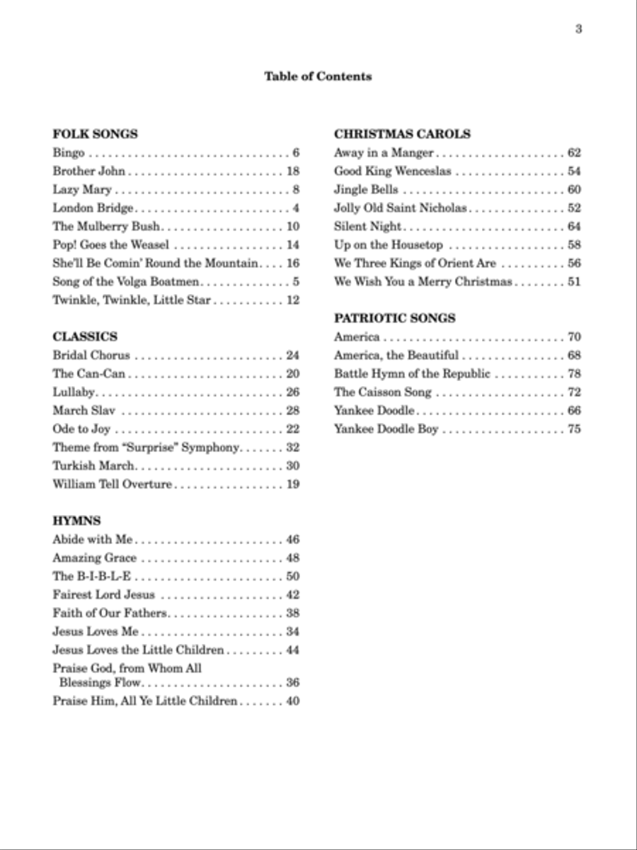First Book of Favorites Easy Piano scores gallery preview page 2