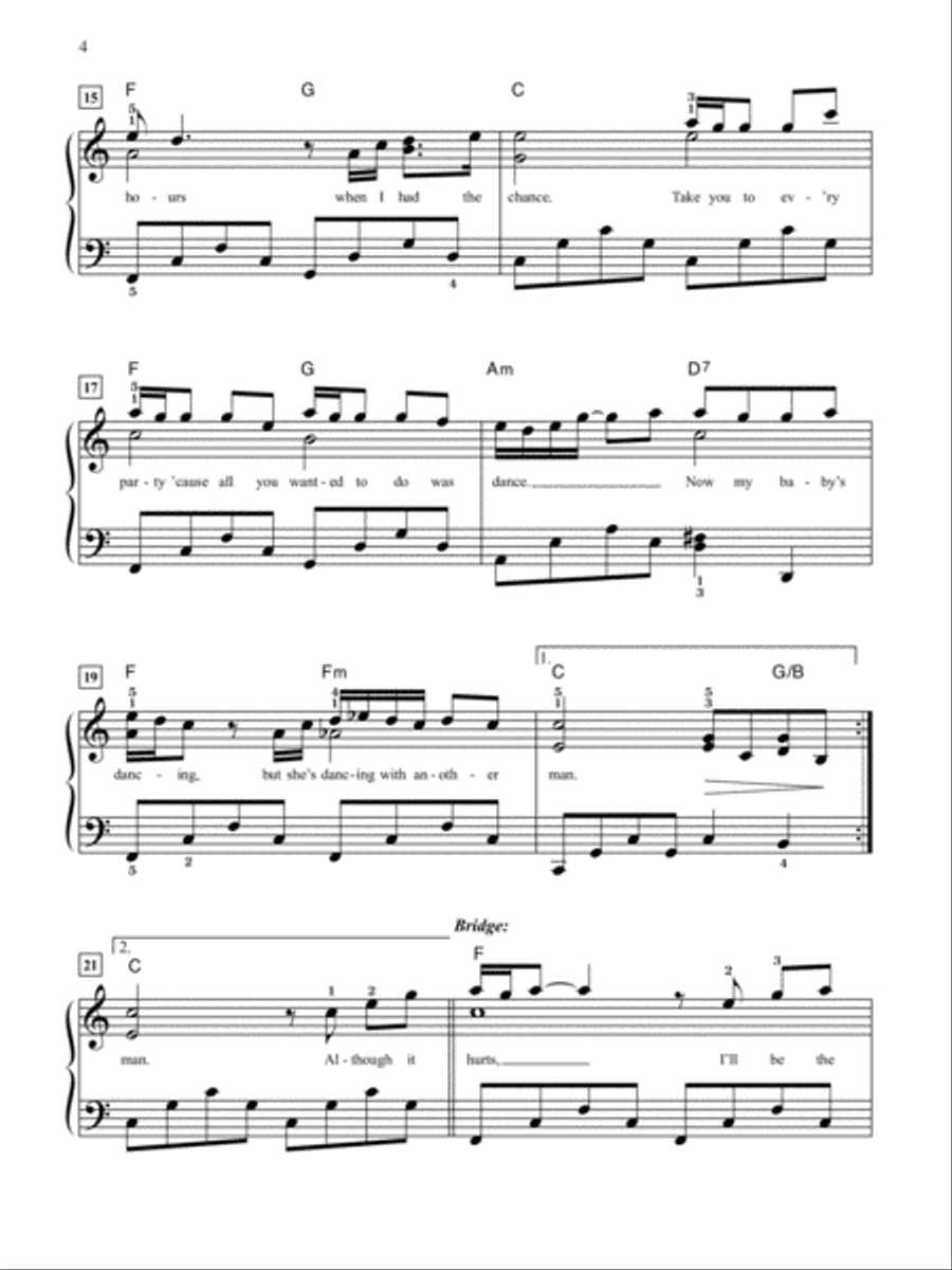 When I Was Your Man Small Ensemble scores gallery preview page 4
