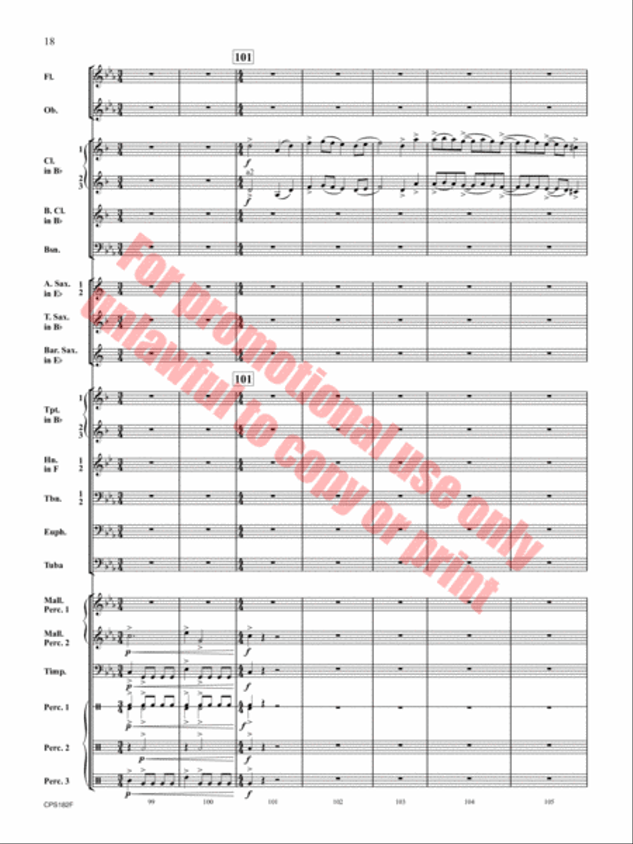 Ghost Run Concert Band scores gallery preview page 19