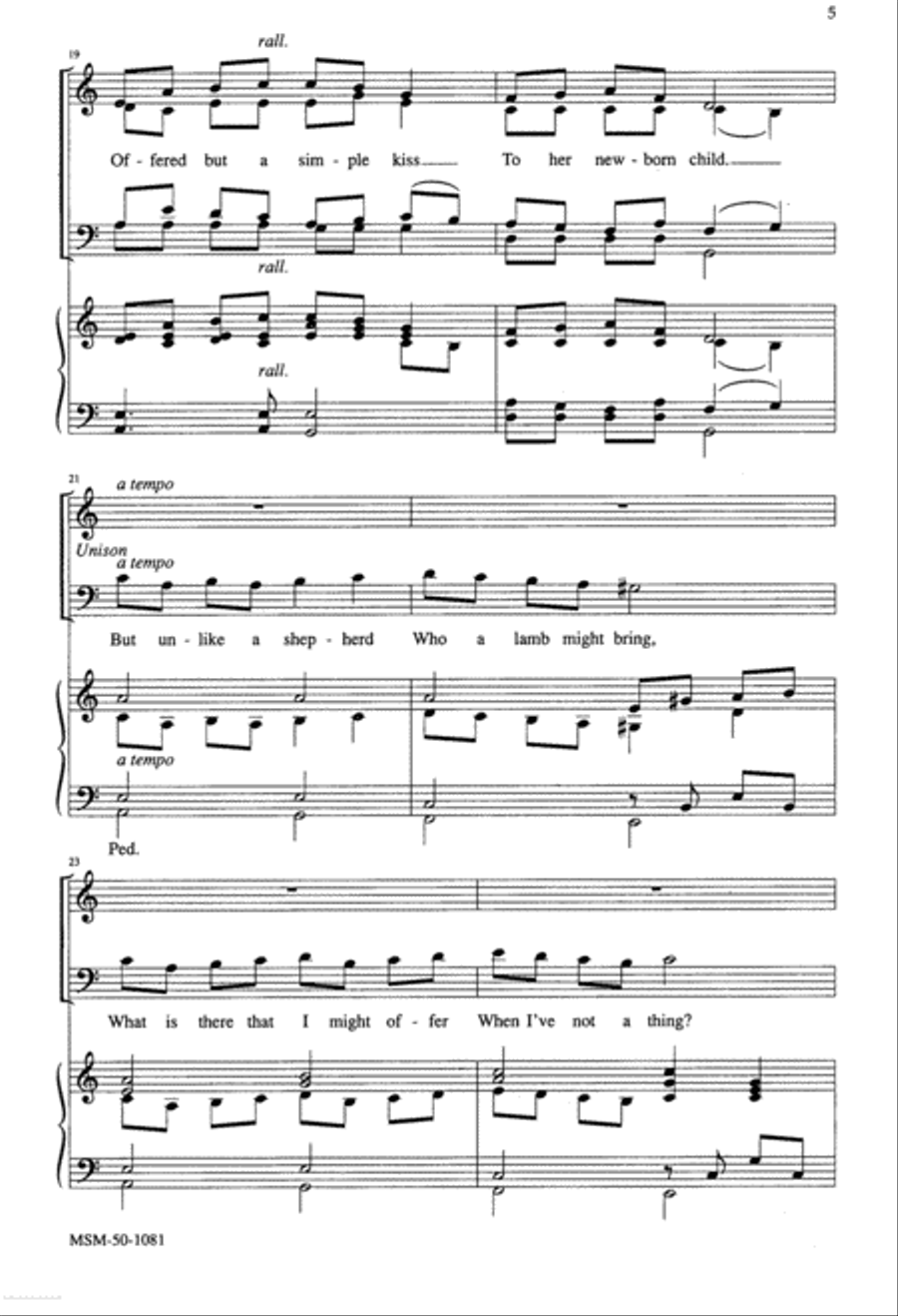 Winter's Night Carol 4-Part scores gallery preview page 4