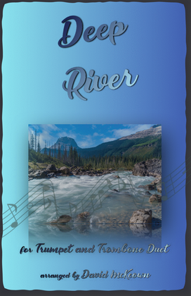 Book cover for Deep River, Gospel Song for Trumpet and Trombone Duet