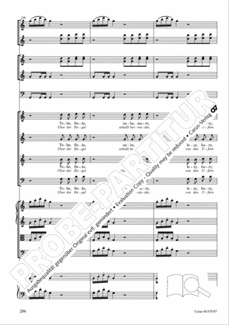 Missa pastoralis bohemica 4-Part scores gallery preview page 219