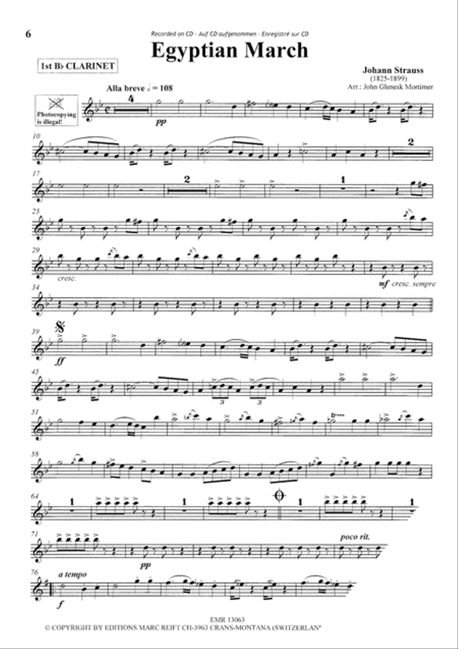 Play The 1st Clarinet With The Philharmonic Wind Orchestra Concert Band scores gallery preview page 6