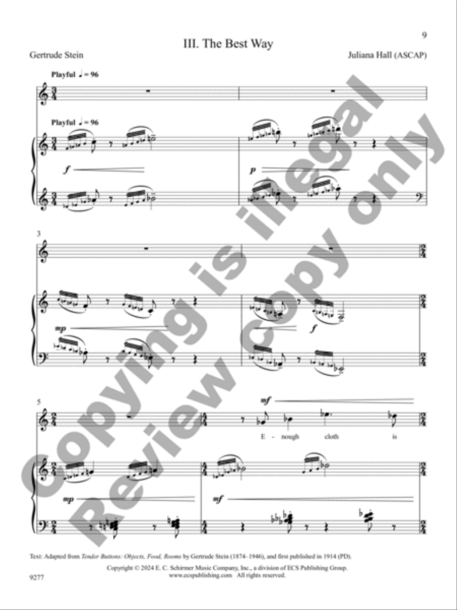 Nine Steins Soprano Voice scores gallery preview page 6