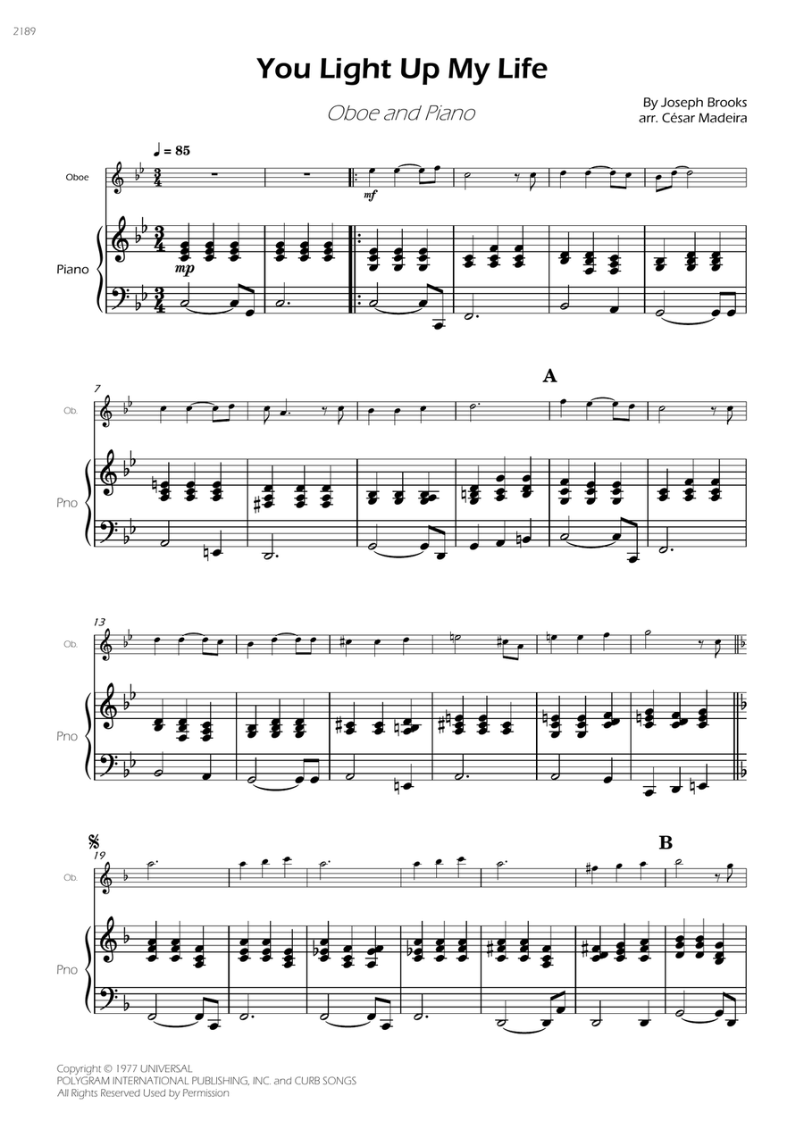 You Light Up My Life You Light Up My Life Piano scores gallery preview page 3
