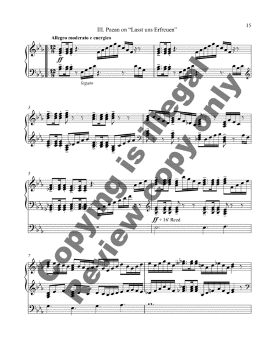 Sonata da Chiesa (Organ Sonata VI) Organ Solo scores gallery preview page 13