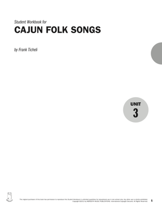 Guides to Band Masterworks, Vol. 3 - Student Workbook - Cajun Folk Songs