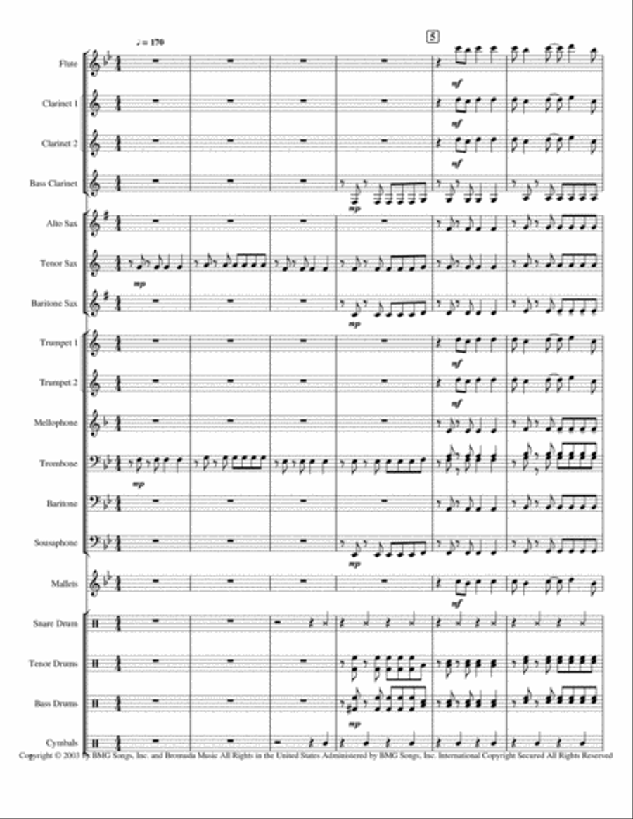 Ocean Avenue Large Ensemble scores gallery preview page 2