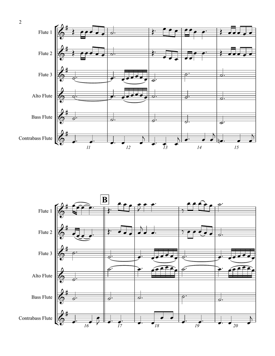 Nights In White Satin Woodwind Ensemble scores gallery preview page 2