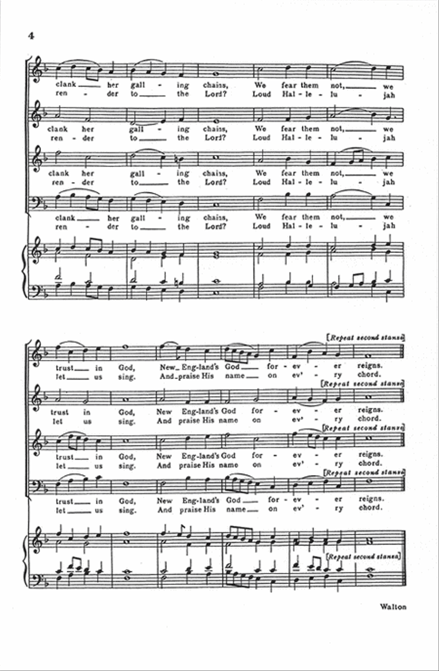 Chester and America - 1770 (Two Songs of the Revolution) 4-Part scores gallery preview page 3