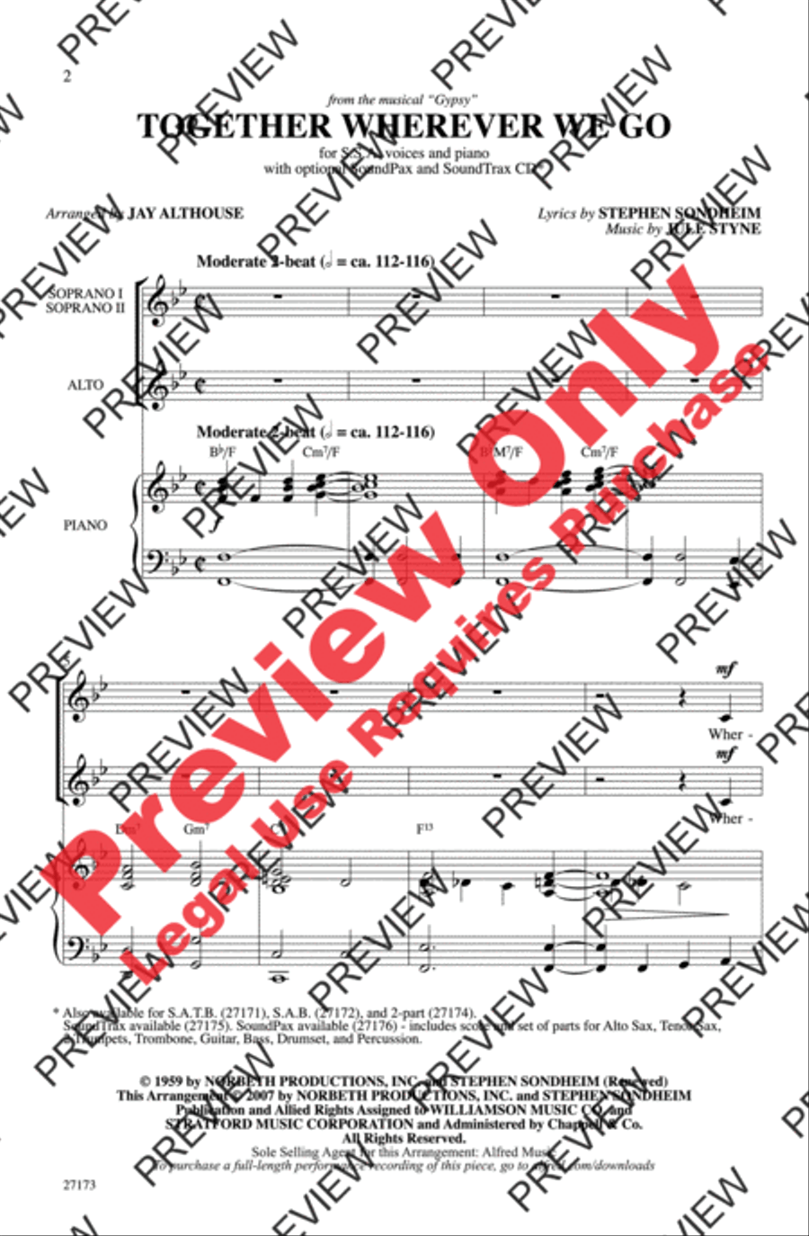 Together Wherever We Go Together Wherever We Go Women's Choir scores gallery preview page 2
