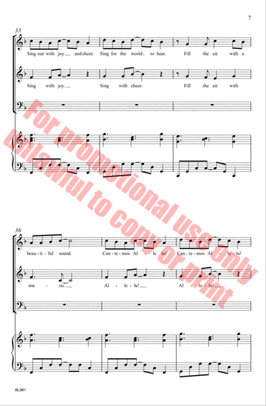 Cantemos! Choir scores gallery preview page 11