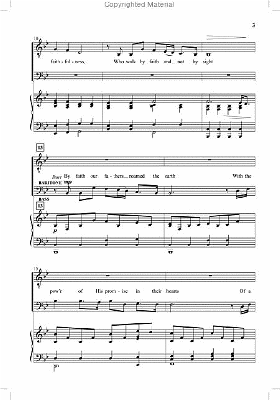 By Faith TTBB scores gallery preview page 3