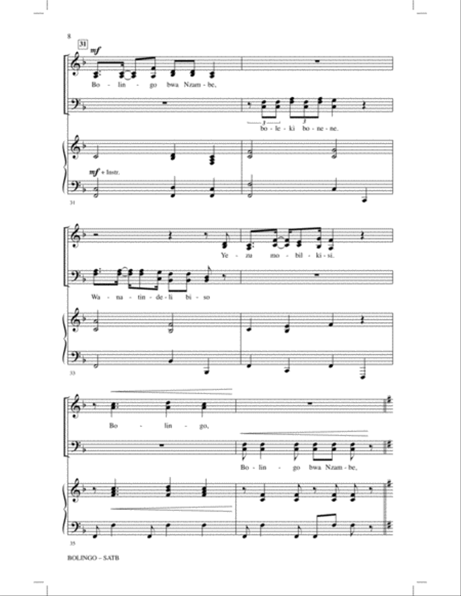 Bolingo 4-Part scores gallery preview page 6