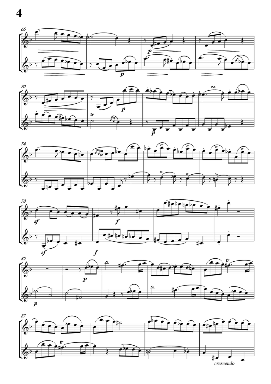 Crusell-Clarinet Duo No.2 Clarinet Duet scores gallery preview page 6