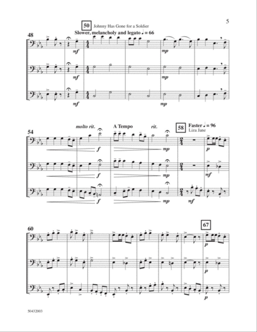 Appalachian Tidbits Appalachian Tidbits Woodwind Trio scores gallery preview page 3
