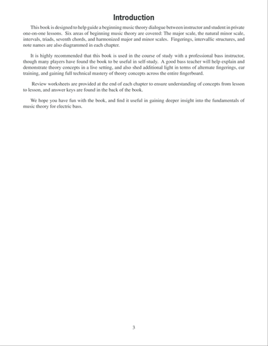 Essential Music Theory for Electric Bass Bass Guitar scores gallery preview page 4