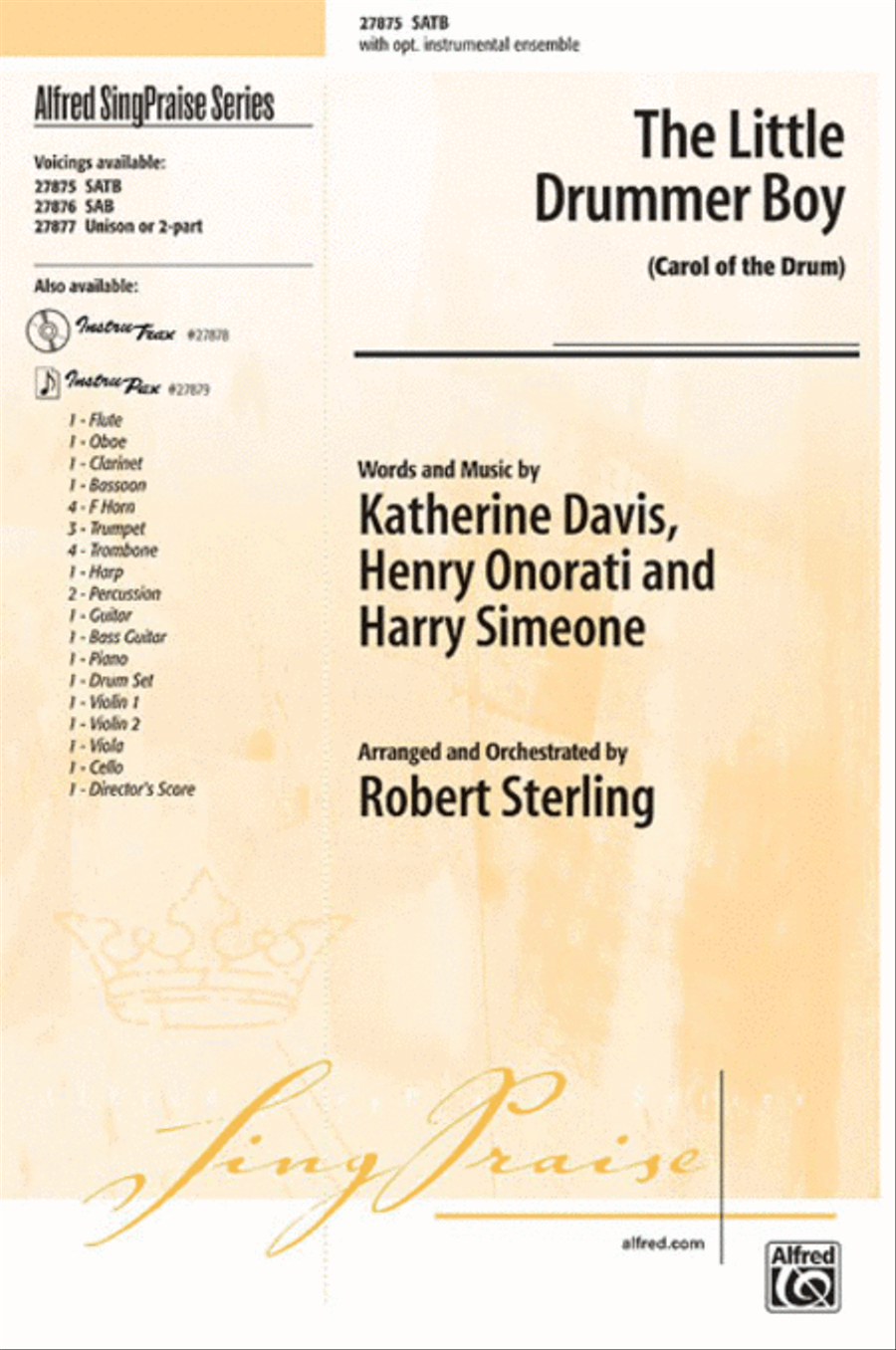 The Little Drummer Boy 4-Part scores gallery preview page 1