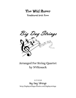 Book cover for The Wild Rover for String Quartet